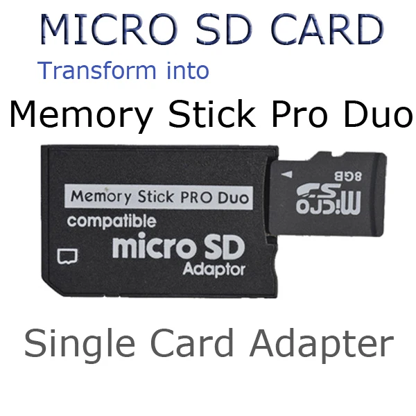 Free shipping Micro SD SDHC TF card to Memory Stick MS Pro Duo Adapter reader for