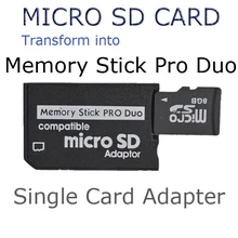 Free shipping Micro SD SDHC TF card to Memory Stick MS Pro Duo Adapter reader for sony camera PSP