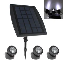 3 x 6 White Light LEDs Waterproof Solar Powered Garden Lamp + 1 x Solar Panel 3 x 6 White Light LEDs Waterproof Solar Powered Garden Lamp + 1 x Solar Panel