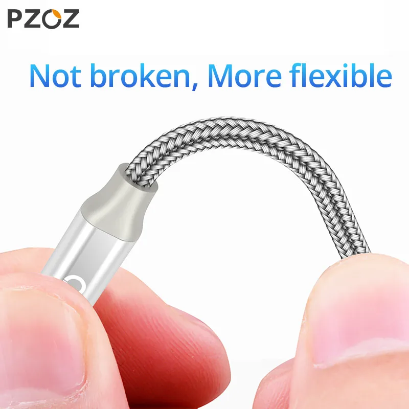 PZOZ PD кабель USB c 18 Вт для iphone 8 Plus X Xs Max XR iPad pro 8 pin Быстрая Зарядка Тип C для осветительного кабеля Шнур для передачи данных зарядное устройство