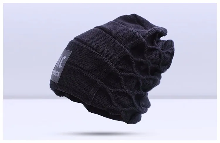 Стильные шапочки Skullies, зимняя мужская шапка, Толстая теплая зимняя мужская шапка, толстая шапка s Beanies, Зимняя мужская шапка toucas gorros