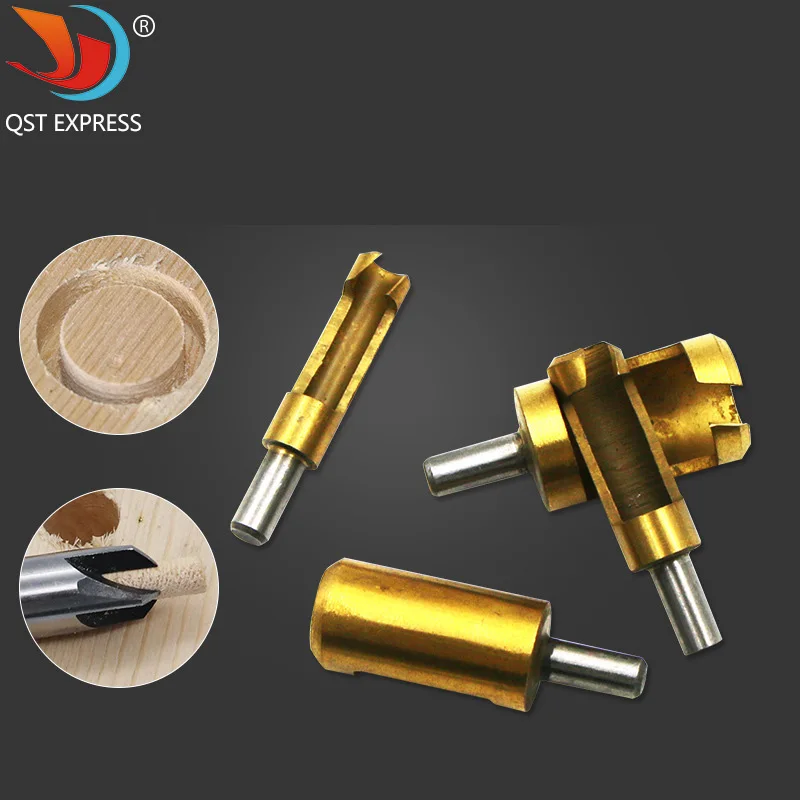 

4Pcs/Set Carbon Steel Cork Drills Wood Plug Hole Cutter Bit Claw Type Round Handle Drill Bits Used For Woodwork Opening Tools