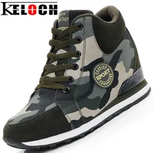 Keloch Female Casual Shoes 2017 Autumn Winter New Brand Fashion High-Top Camouflage Women Shoes Comfort Heighten Shoes