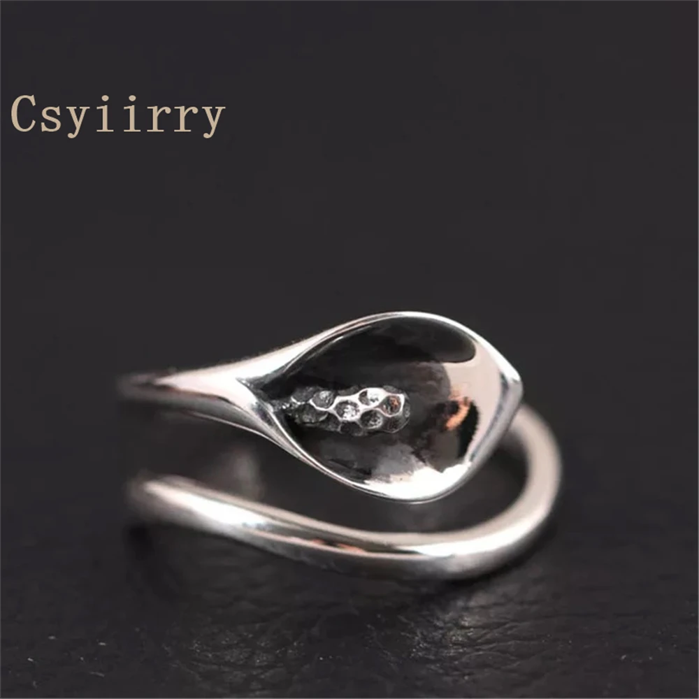 Csyiirry 925 Стерлинговое Серебро Кольца для женщин ручной работы свадебные