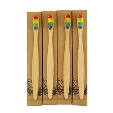 1 шт. натуральная чистая бамбуковая зубная щетка портативная Мягкая зубная щетка для волос экологически чистые щетки Очистка полости рта инструменты для ухода