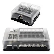 DC 12 32V Truck Motorhome Coach Boat Bus Bar Power Distribution Block Double Busbars 6 way12