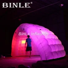Hot sale 5mW air half dome inflatable tent with led lights inflatable party wedding tent exhibition booth tent muntifunctional Hot sale 5mW air half dome inflatable tent with led lights inflatable party wedding tent exhibition booth tent muntifunctional
