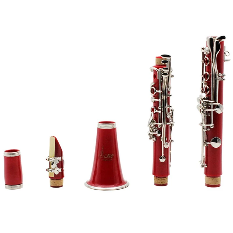 Slade Clarinet 17 Key Falling TuneB clarinette Soprano Binocular Clarinet Set Exquisite Cloth Case Reeds Woodwind Instruments