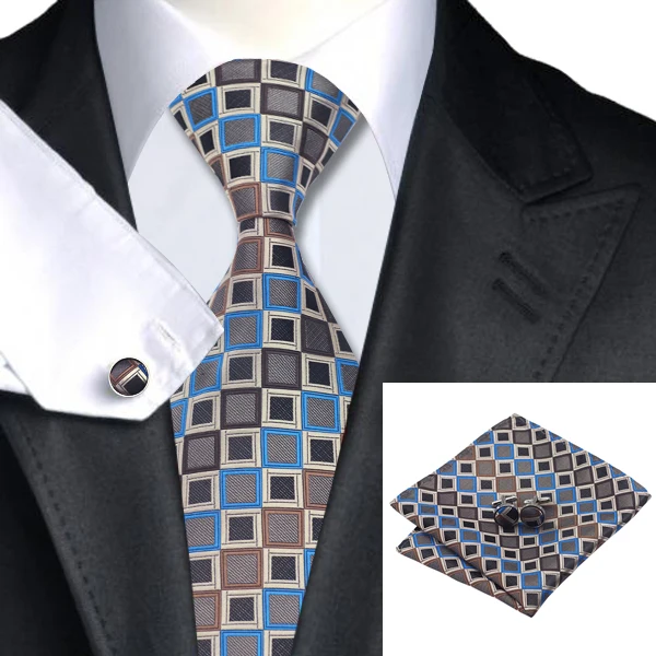 mens blue plaid tie