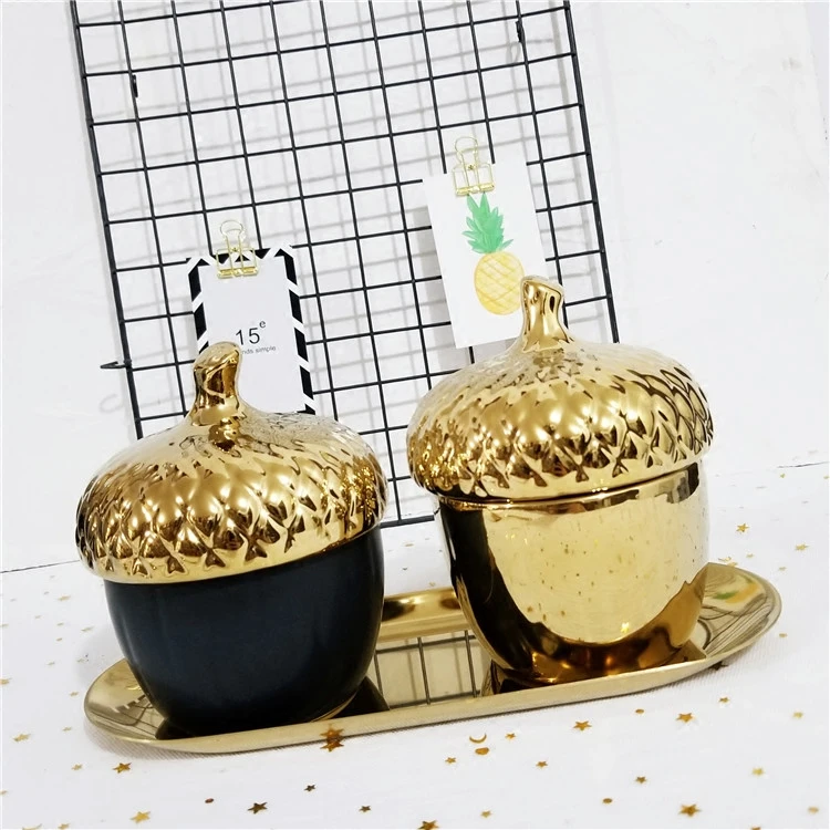 Украшение дома керамические креативные банки для хранения Pinecone керамическая