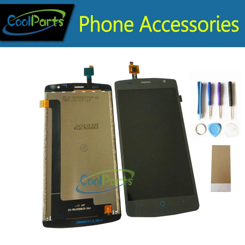 

1PC/Lot High Quality For ZTE Blade L5 LCD Display Screen+ Touch Screen Digitizer Assembly Black Color With Tool&Tape