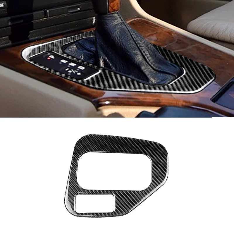 

For BMW E39 1998 1999 2000 2001 2002 2003 2004 2005 Carbon Fiber Car Gear Shift Panel Cover Decor Trim ONLY LHD