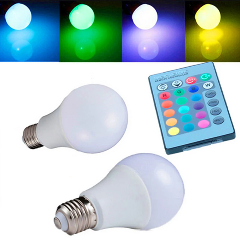 Lâmpadas Led e Tubos 3/5/10/15 w e27 rgb lâmpadas Ocasião : Sala de Estar