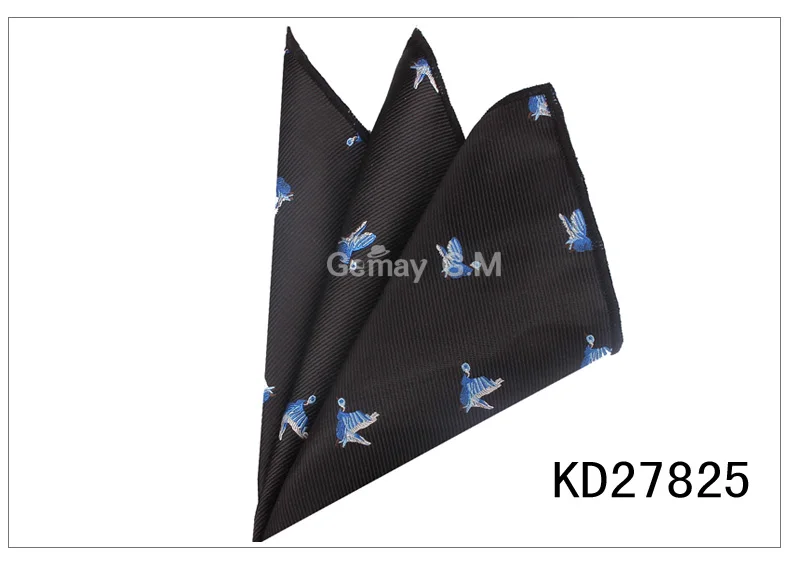 Милые картонные карманные квадратные для мужчин бизнес полотенце для сундуков носовые платки с животными классический костюм мужской носовой платок - Цвет: KD27825