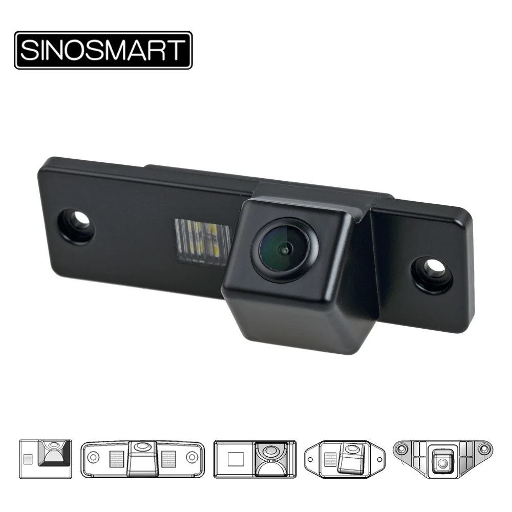 

SINOSMART In Stock High Quality HD Car Parking Reverse Backup Camera for Toyota Land Cruiser Prado with LED Lamp 2008 to 2014