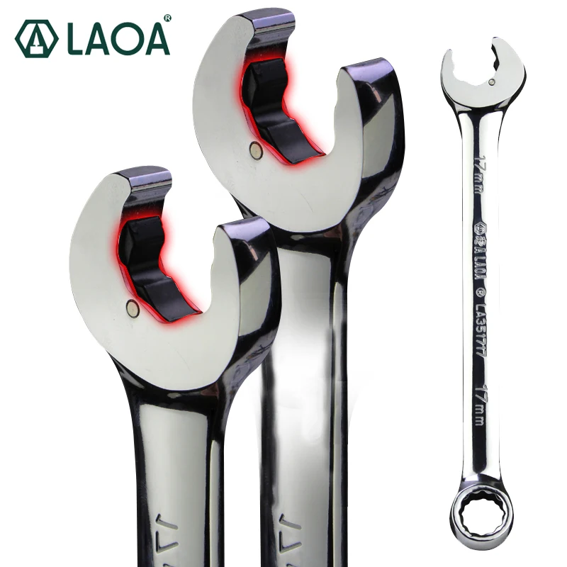 LAOA 18 27 мм открытого конца храповой Ключ комбинированный трещотка торцевой
