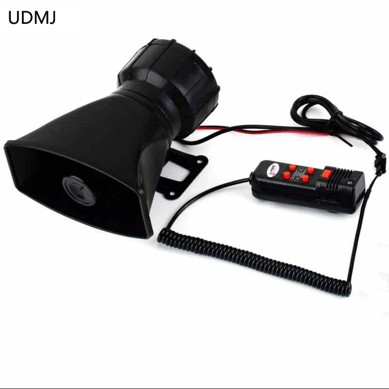 Free Shipping 100W Car 5 Tone Loud Security Alarm Siren Horn 300db 12V