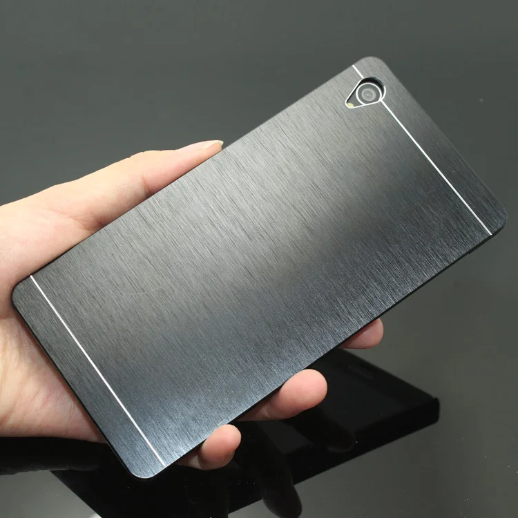 2015 New Luxury Metal Brush Hard Case For Sony Xperia Z4 Back Cover