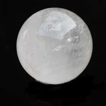 

04868 white natural quartz crystal ball 40 mm+Stand !!