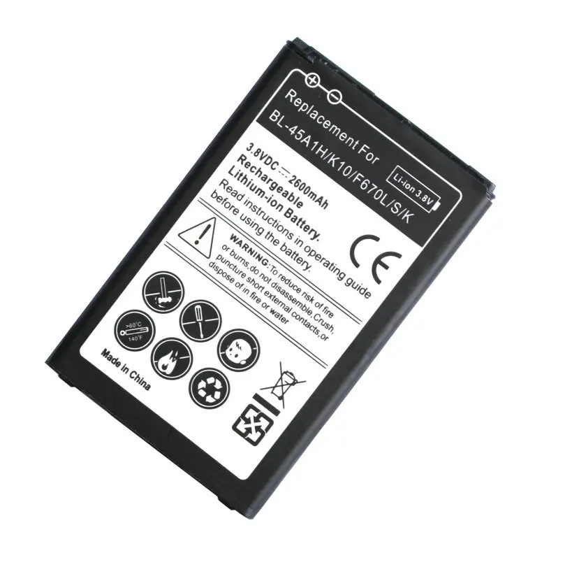 Запасной литий ионный аккумулятор Ciszean 2600 мАч BL 45A1H/BL45A1H для LG K10 F670L F670K F670S F670 K420N LTE