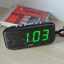 Big numbers Digital Alarm Clocks EU Plug AC power Electronic Table Clocks With 1.8 Large LED Display home decor gift for Kids