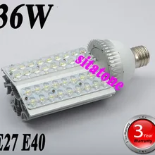DHL FedEx Распродажа AC85-265V E27 E40 36 Вт светодиодный уличный свет 3 года гарантии 36*1 Вт Светодиодный Лампа уличного освещения