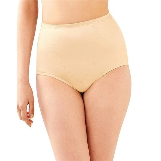 Hanes 019585140056 Light Control with Tummy Panel Brief Beige & Nude - 5XL - Pack of 2