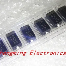 100 шт. SS16 SR160 SMA 60 в 1A SMD диод Шоттки