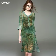 Новое свободное шелковое платье Бохо большого размера длинное летнее платье с цветком летний богемный стиль платье из двух частей
