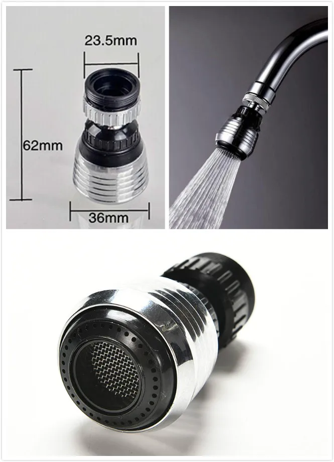 360 Degree New 1pc aucet Sprayer Attachment Faucet Aerator Water Saving