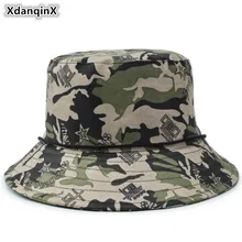XdanqinX, камуфляжная шляпа, для взрослых, мужская, плоская кепка, хлопок, армейская Панама, шапки, анти-УФ, джунгли, камуфляж, женская пляжная шляпа, рыболовная Кепка s