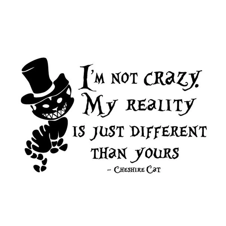 PVC Removable Alice In Wonderland Cheshire Cat Wall Stickers Vinyl Art Decals Mural Home Bedroom Decoration Decor | Дом и сад