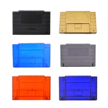 50 PCS um monte de Substituição EUA Versão Cartucho de Jogo de Plástico Shell 16 bits cartão de jogo caso Da Habitação para SNES/S FC