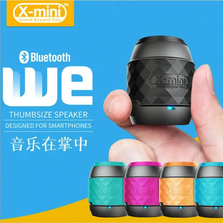 

X-mini WE Mini Portable Speaker Rechargeable Bluetooth Speaker with Mic Wireless Speaker Music Selfie Remote Shutter Control