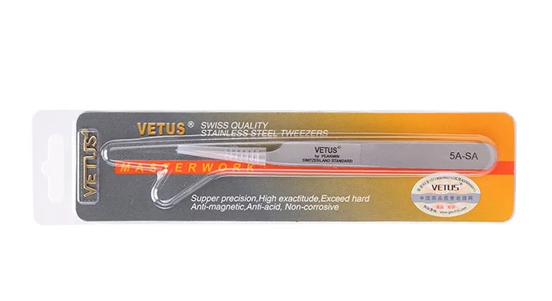 Extensão dos Cílios Marca Inoxidável Superhard Anti-static Pinças Pestana Ferramenta Série SA Pinça 10pcs 100% Aço 16 pinças pestana ferramenta Extensão Dos Cílios série SA Pinça