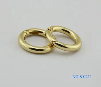 

Free shipping Bag with Parts & Accessories (10 PCS/lot) gold fittings of zinc alloy handbags spring coil diameter 19.6 mm