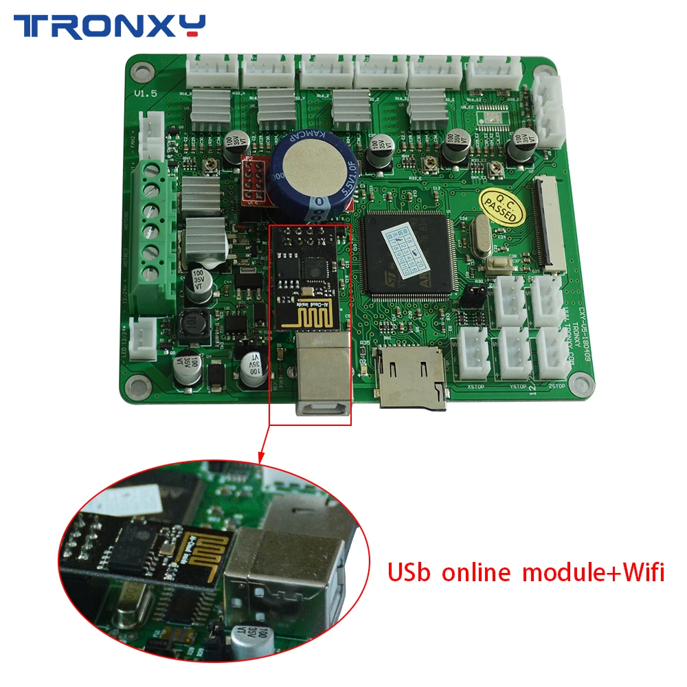 Placa de Controlador Placa-mãe para Impressora Tronxy Mais Recente Versão fi Upgrades Clonado Duetwifi Avançado 32bit 3d Xy-2 Máquina X5sa wi - Imagem 6