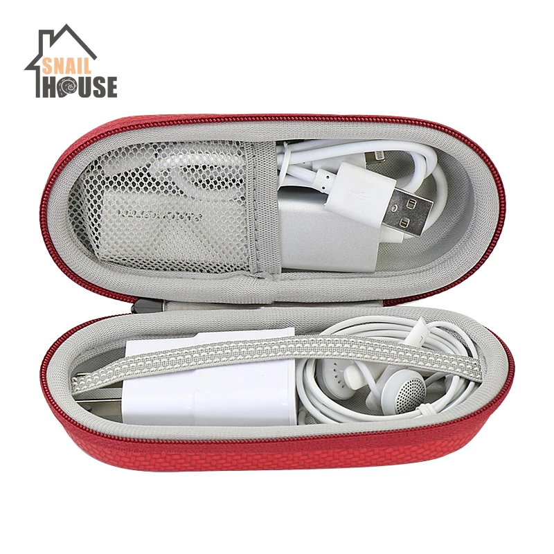

Snailhouse Travel Case Elliptical Portable EVA Storage Bags Carrying Hand Headphone Cases Cellphone USB Charger Cable Zipper Box