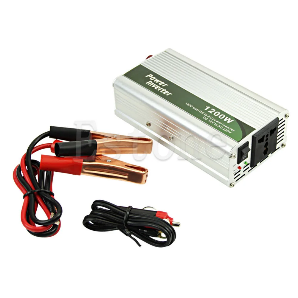 

1200W DC 12V to AC 220V Car Power Inverter Charger Converter For Electronic Power Efficiency Auto Car