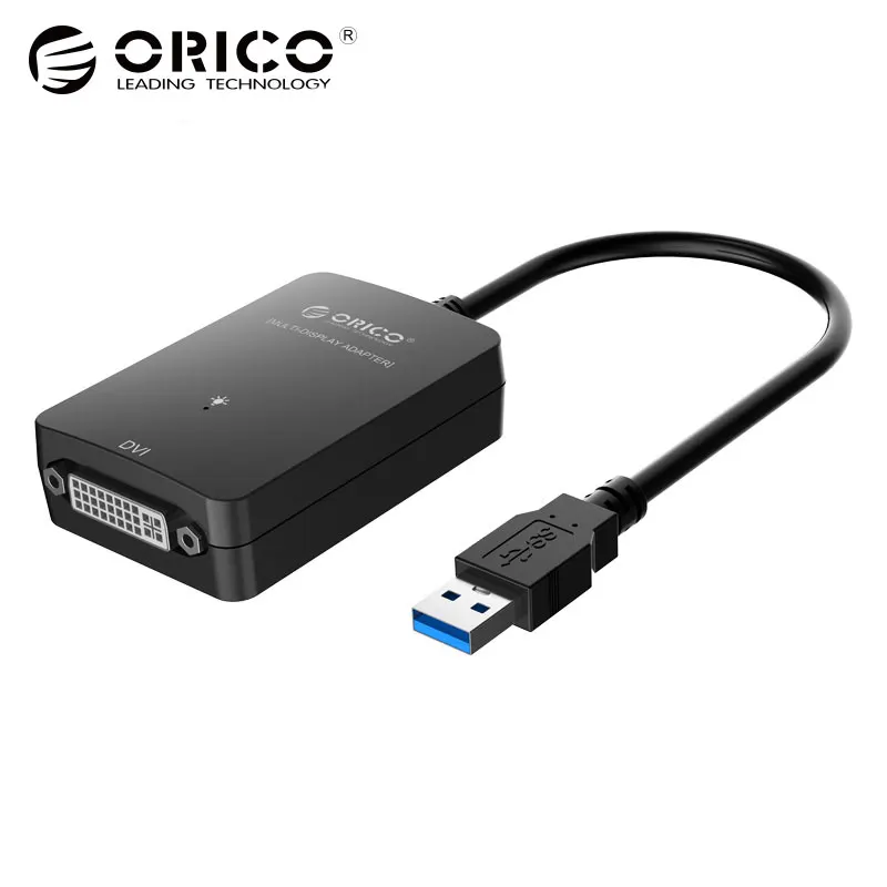 

ORICO DU3D-BK USB 3.0 to DVI Cable Adapter External Graphics for Computer Screen Extension Black For Tablet PC