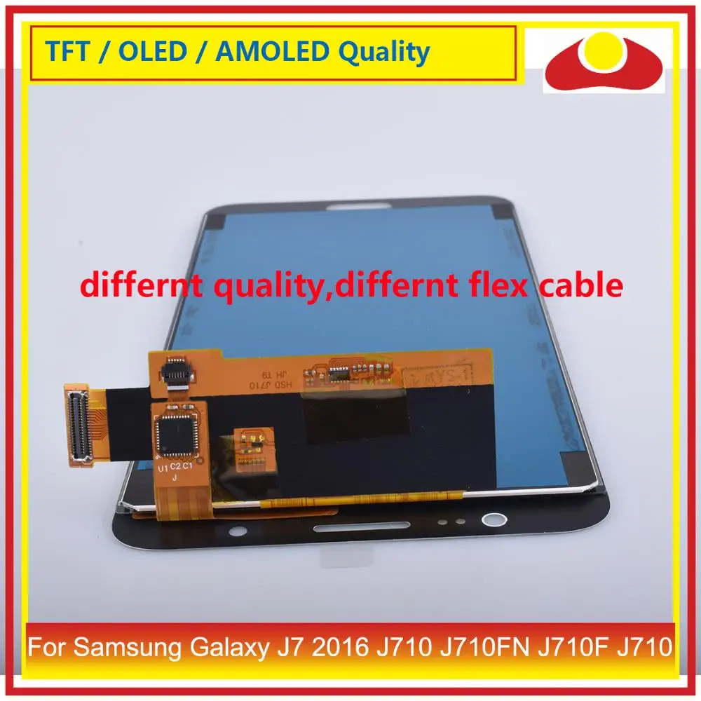 ЖК дисплей 5 дюйма для Samsung Galaxy J7 2016 J710 J710FN J710F с сенсорным экраном и дигитайзером
