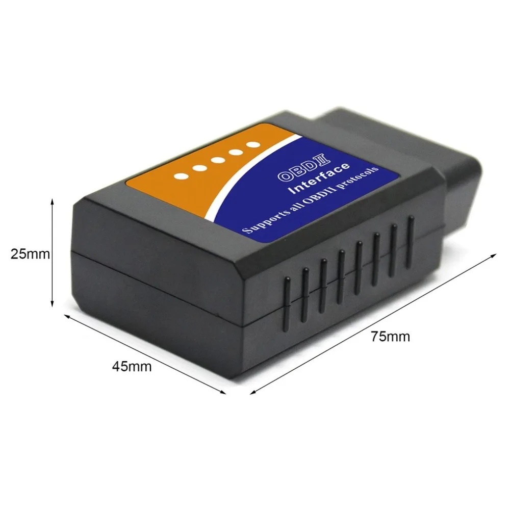 Диагностический сканер djdeli ELM327 USB для автомобиля OBDII V1.5 с кабелем OBD2|Считыватели