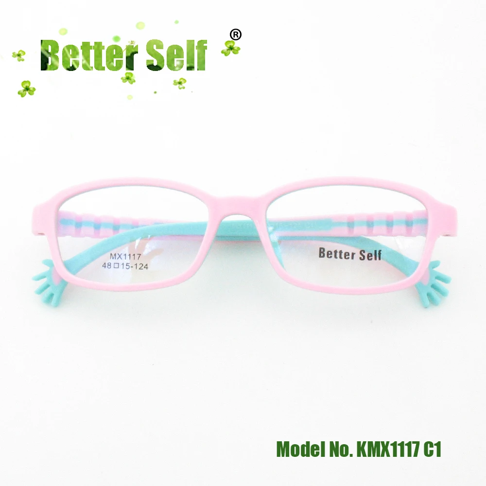 Детские очки оправа для очков очки дети полный обод Оптические очки ручной дизайн Темпл беттер Селф KMX1117