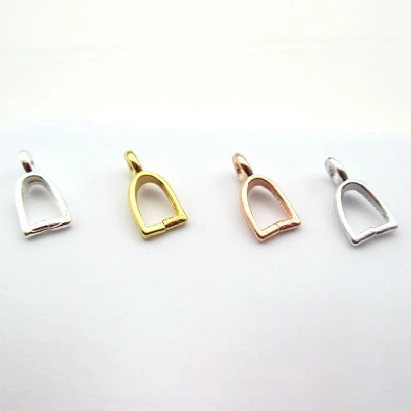 

Four color 925 silver little light clip clasp drop connector fittings for making bracelet pendant Jewelry accessries 3x7mm 20pcs