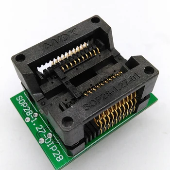 

ANDK SSOP20 TSSOP20 DIP20 Programming adapter pin pitch 1.27mm IC Test Socket OTS-28-1.27-01 Programmer socket ZIF adapter