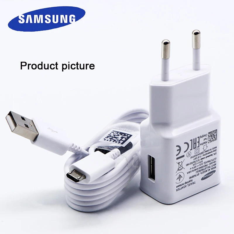 Быстрое зарядное устройство samsung с поддержкой интерфейса type-C/Micro USB модель ЕС для S9 S9+ S8 s8+ note8 Note 9 s7/s7 edge быстрое зарядное устройство