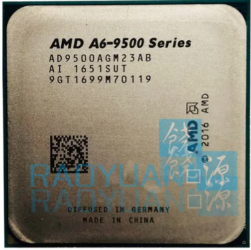

AMD A6-Series A6-9500 A6 9500 3.5 GHz Dual-Core CPU Processor AD9500AGM23AB Socket AM4