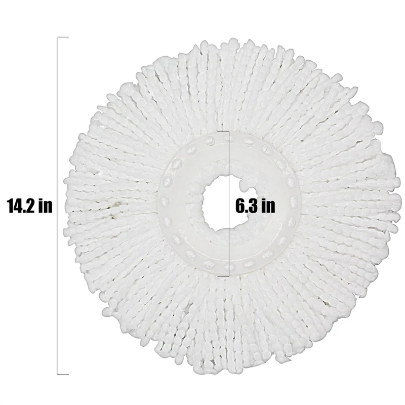 Микрофибра хлопок спин насадки на швабру замена-5 шт ЗАПРАВКИ Совместимость 360 спиннинг чудесные швабры-круглая форма стандартный размер M