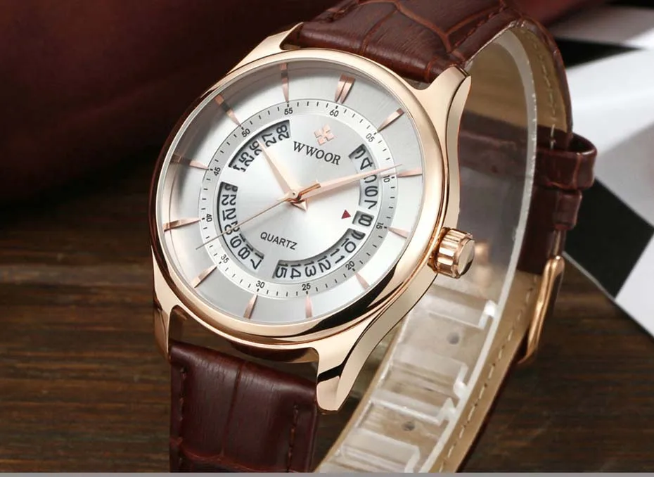 New Quartz Mens Watches Top Brand Luxury Complete Calendar Men's Wrist Watch Genuine Leather Strap Men Wristwatches  2019 (6)