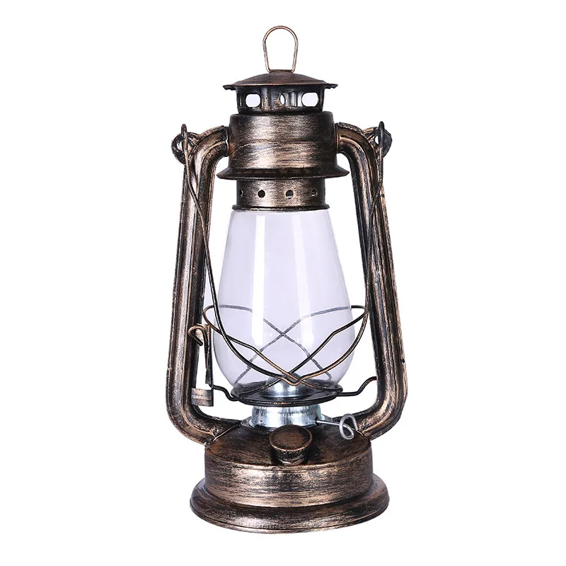 Высокое качество, железная винтажная керосиновая лампа, фонарь для кемпинга, переносная лампа, топовый светильник, известный бренд, ретро масляная лампа - Испускаемый цвет: 31cm Bronze
